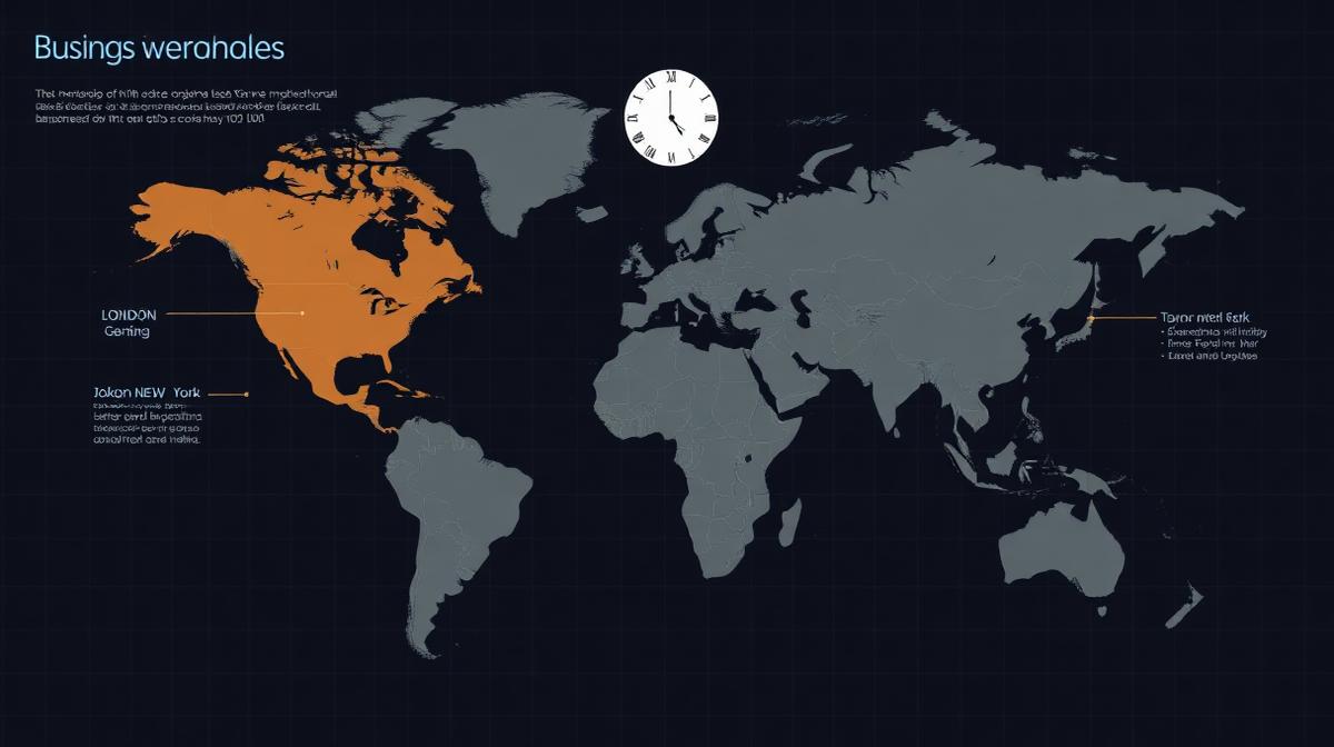 Global trading sessions including London and New York shown on a market timeline