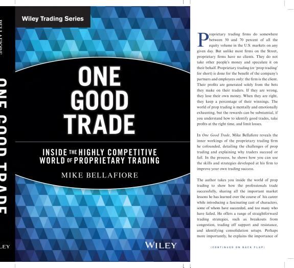 Book cover of One Good Trade by Mike Bellafiore